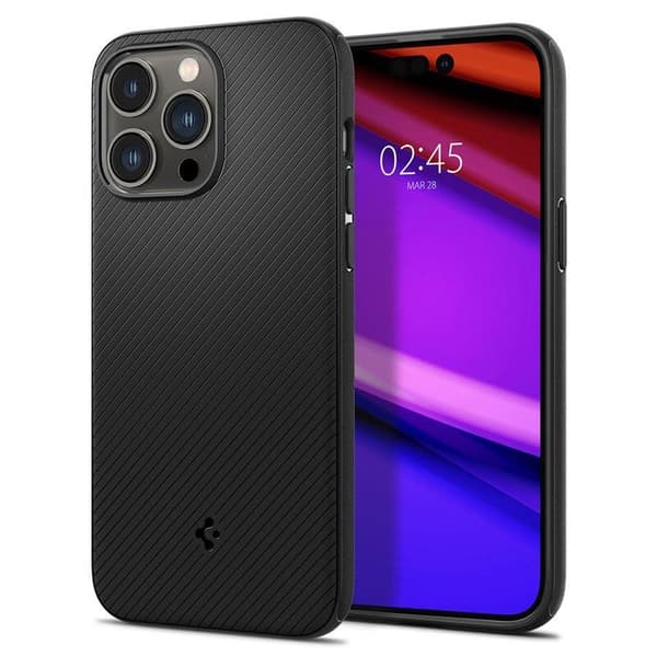 SPIGEN MAG ARMOR IPHONE 14 PRO MAT SVART