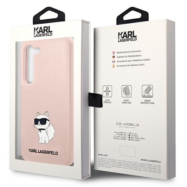 Karl Lagerfeld KLHCS23MSNCHBCP S23+ S916 Hard Case Rosa/rosa Silikon Choupette