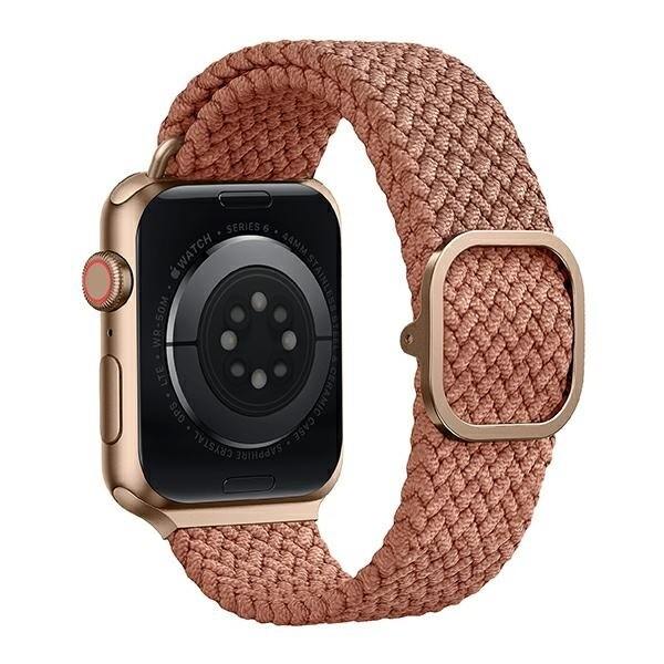 UNIQ Aspen Apple Watch Band 44/42/45 mm Series 4/5/6/7/8/SE/SE2 Flettet Rosa/Grapefrukt Rosa