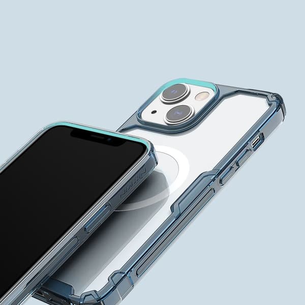 NILLKIN CASE MED MAGSAFE TIL IPHONE 14+ TRANSPARENT