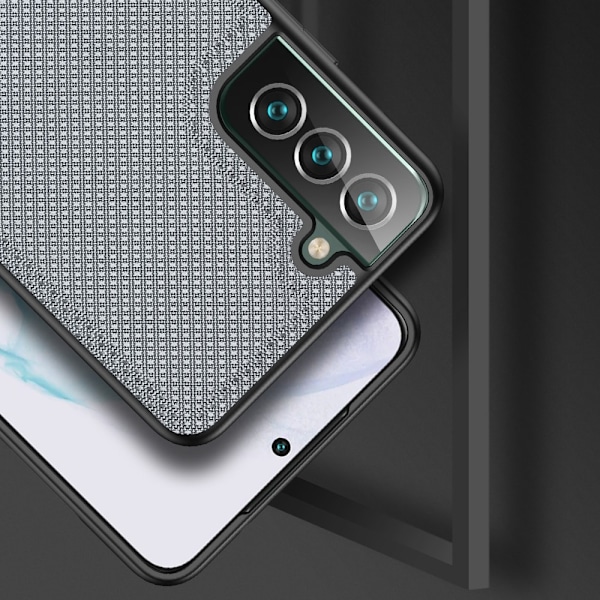 Nylonbelagt Dux Ducis Fino-deksel til Samsung Galaxy S22+ (S22 Plus) blå