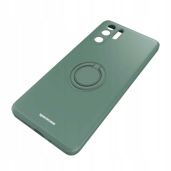 Spacecase Silikonecase Ring För Huawei P30 Pro Mörkgrön