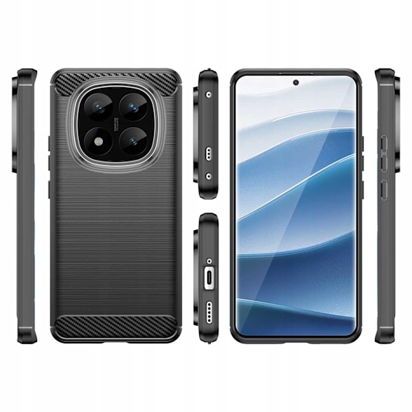 Spacecase Case Cover För Xiaomi Redmi Note 14 Pro+ 5G Black
