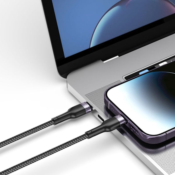 TECH-PROTECT ULTRABOOST "2" LIGHTNING CABLE PD30W/3A 25CM SVART