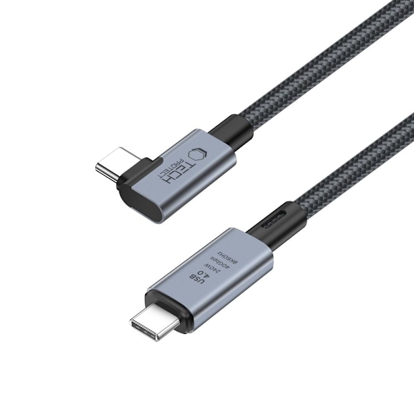 TECH-PROTECT ULTRABOOST MAX "L" USB 4.0 8K 40GBPS TYPE-C KABEL PD240W 150cm GRÅ