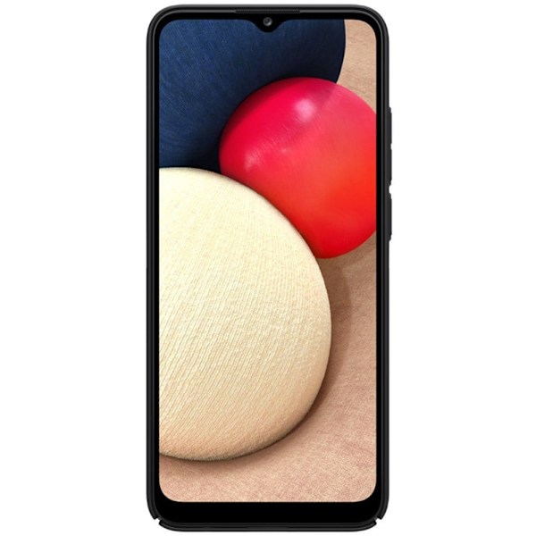 Nillkin Super Frosted Shield förstärkt fodral + ställ för Samsung Galaxy A02s EU svart