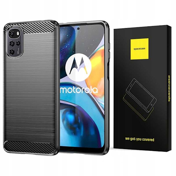 Spacecase Case Cover För Motorola G22 G32 E32 E32S Svart