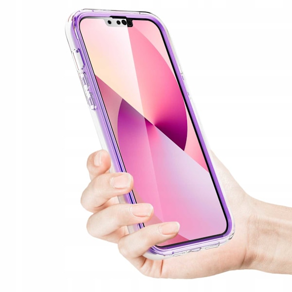 Spacecase Case Marble 360 Cover För Iphone 13 Pro Max Lila