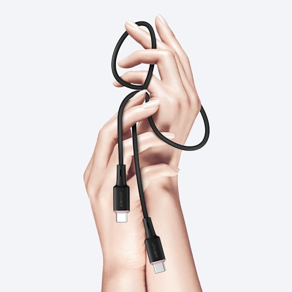 ACEFAST KABEL LANG STÆRK USB C - USB C 1,2M 60W (20V/3A) SORT