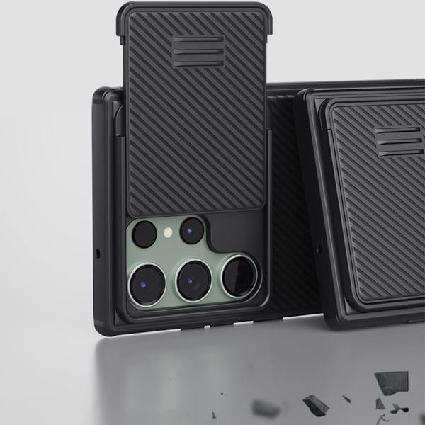 Nillkin CamShield S Magnetic Case Deksel til Samsung Galaxy S23 Ultra med MagSafe og kamerabeskyttelse svart
