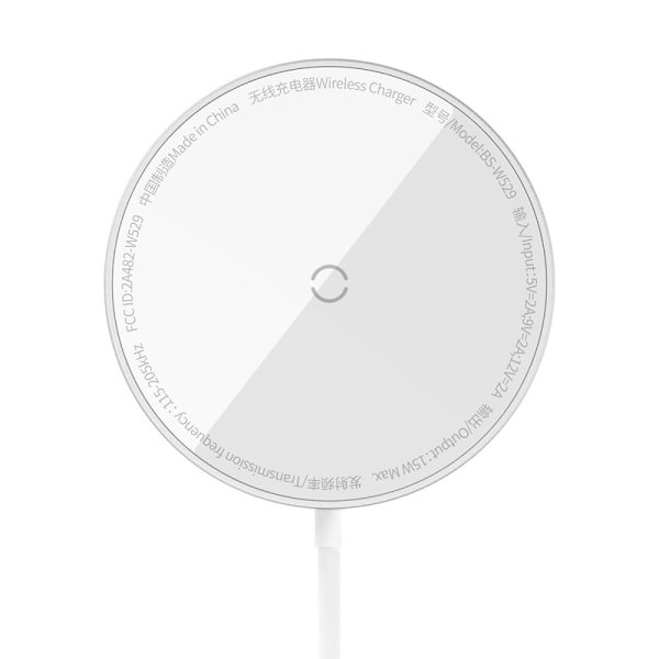 Baseus Simple Mini3 induktiv lader 15W sølv