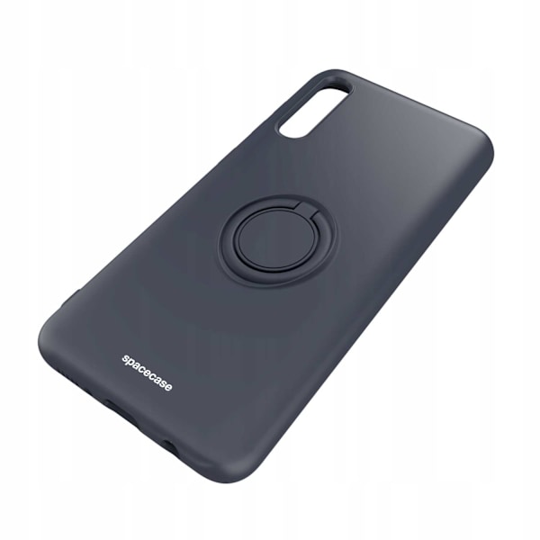 Spacecase Silikonecase Ring För Samsung Galaxy A70 Svart Skydd