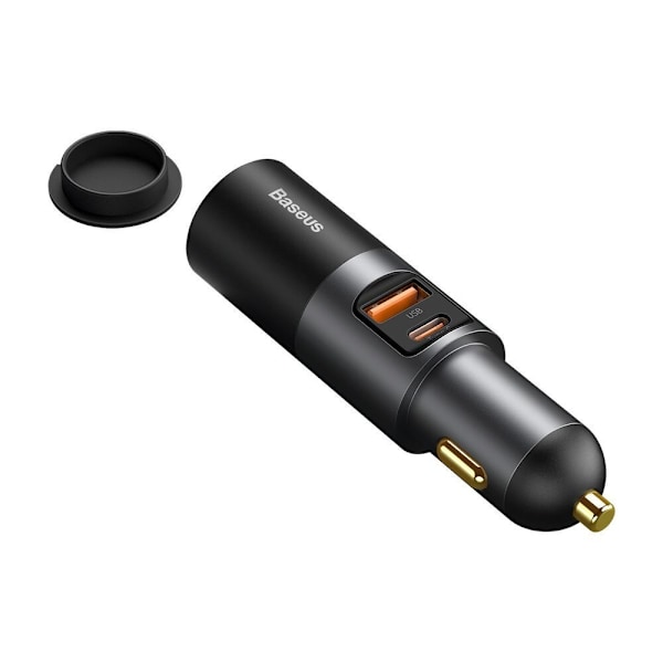 Baseus Share Together billader USB / USB Type C / sigarettennertilkobling 120W Quick Charge Power Delivery grå (CCBT-C0G)