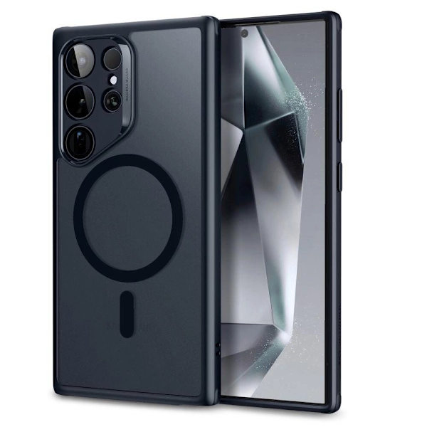 ESR Classic Hybrid Halolock-deksel til Samsung Galaxy S24 Ultra - Gjennomsiktig og svart