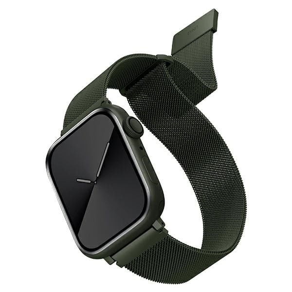 UNIQ Dante armbånd Apple Watch Series 4/5/6/7/8/SE/SE2 38/40/41mm rustfritt stål grønn/grønn