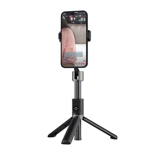 DUDAO SELFIE STIK / TELESKOPISK STAND MED STIV SORT