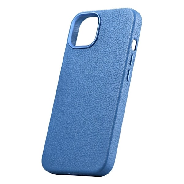 ICARER CASE LÆDERCASE MED MAGSAFE TIL IPHONE 14+ LYSEBLÅ