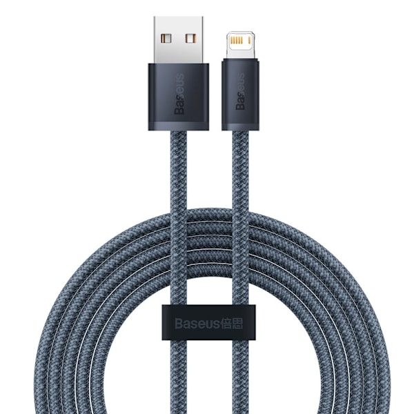 Baseus iPhone USB - Lightning-kabel 2m, 2,4A grå (CALD000516)