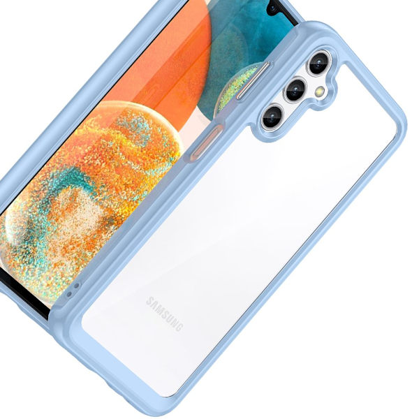 Outer Space-deksel til Samsung Galaxy A14 5G, fleksibel ramme, blå