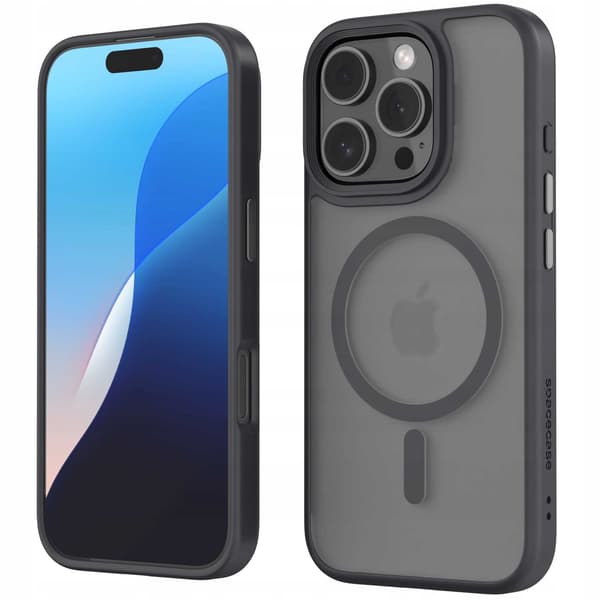 Spacecase Case Hybrid Cover Magnetic För Iphone 16 Pro Black
