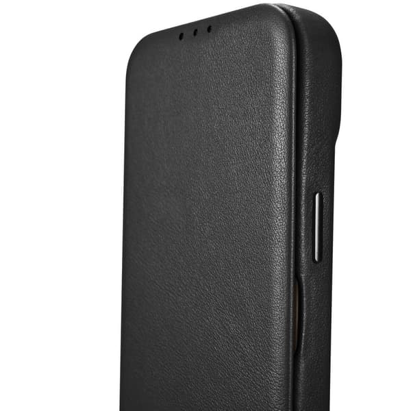 ICARER CASE CASE LÆDERCOVER MED MAGSAFE TIL IPHONE 14+ SORT