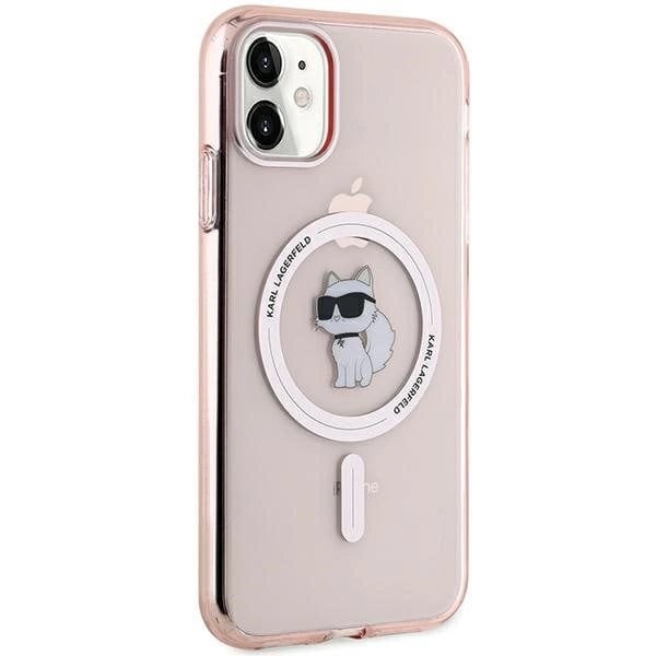 Karl Lagerfeld IML Choupette MagSafe deksel til iPhone 11 / Xr - rosa