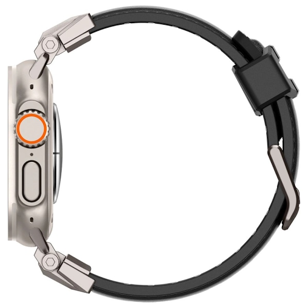 SPIGEN DURAPRO ARMOR PU-REM TIL APPLE WATCH 4/5/6/7/8/9/SE/ULTRA 1/2 (42/44/45/49 MM) - SORT