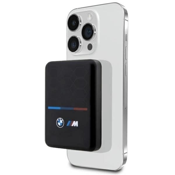 Induktion Powerbank BMW M Collection MagSafe Fodral BMPBMS3K22PGVK 5W 3000mAh + svart kabel