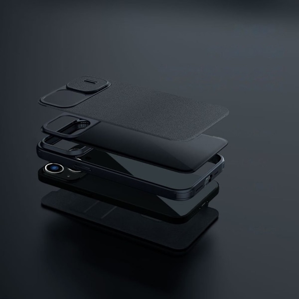 NILLKIN CASE CAMERA COVER TIL IPHONE 14+ SORT