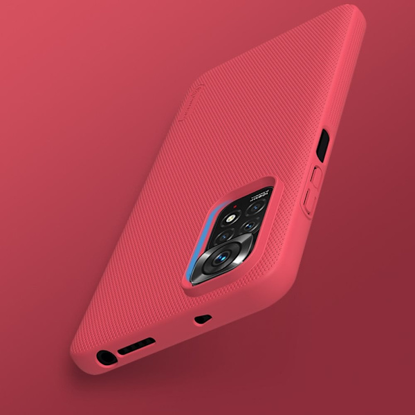 Nillkin Super Frosted Shield-forsterket deksel + stativ for Xiaomi Redmi Note 11S / Note 11 Blue