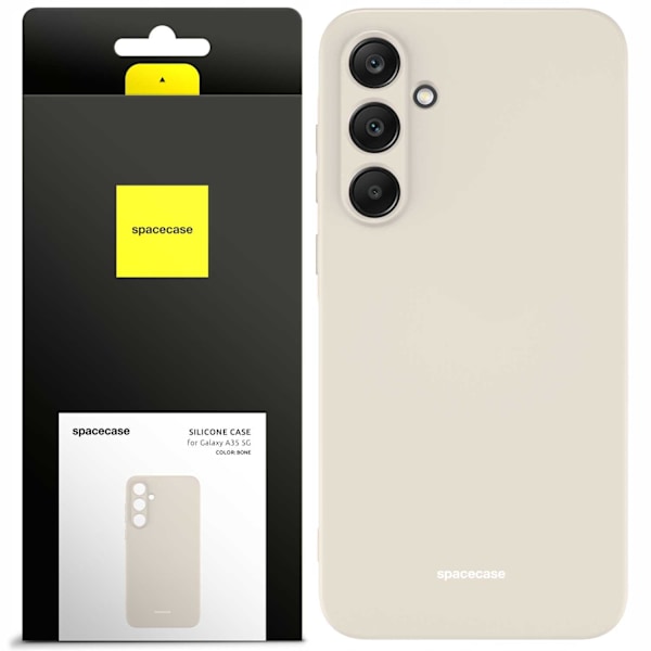 Spacecase Silikonfodral För Samsung Galaxy A35 5G Bone