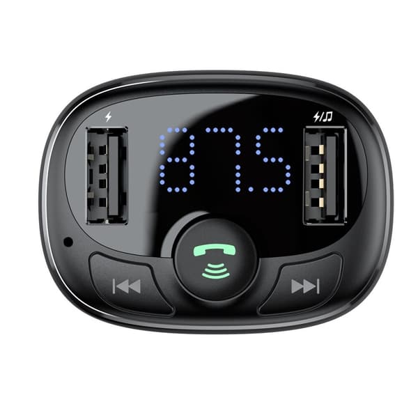 Bluetooth-sender/lader til bil Baseus S-09A (Overseas Edition) - svart