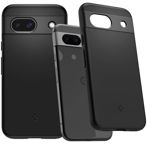 Spigen Thin Fit-deksel til Google Pixel 8A - Matt svart