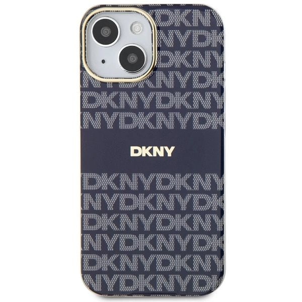 DKNY IML Mono & Stripe MagSafe Beskyttelsesveske for iPhone 15/14/13 - Blå