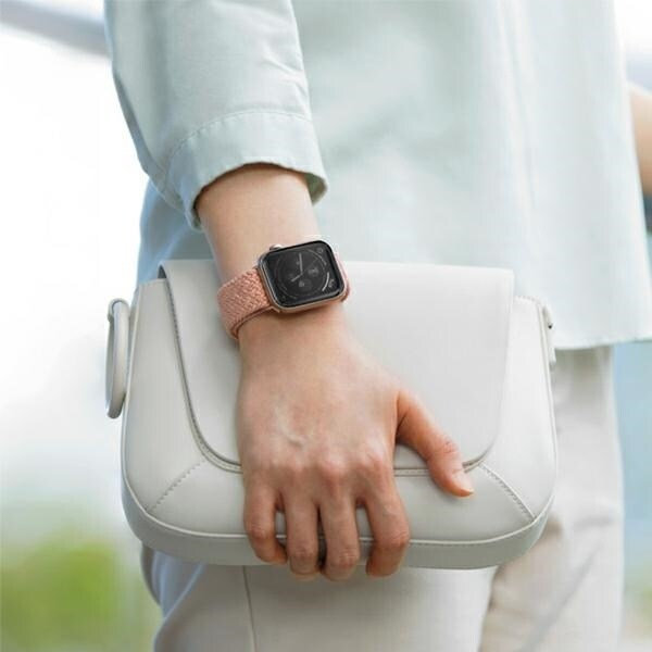 UNIQ Aspen Apple Watch-rem 40/38/41 mm Series 4/5/6/7/8/SE/SE2 Flettet blå/oxfordblå