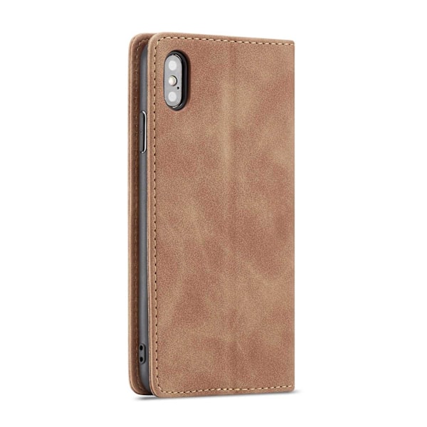 Spacecase Fodral För Iphone Xs Max Sc Plånbok Ljusbrun