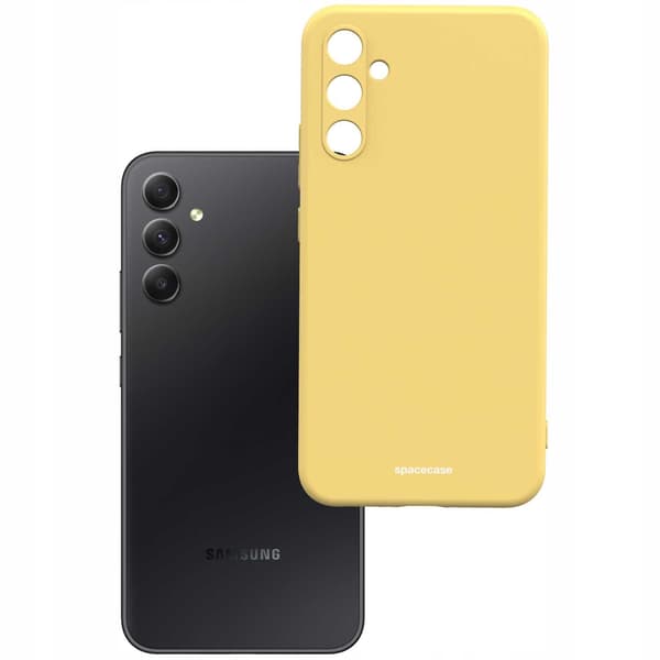 Spacecase Silikonfodral För Samsung Galaxy A34 5G Gul