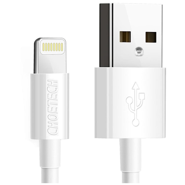 Choetech MFI USB - Lightning-kabel 1,2 m hvit (IP0026 hvit)