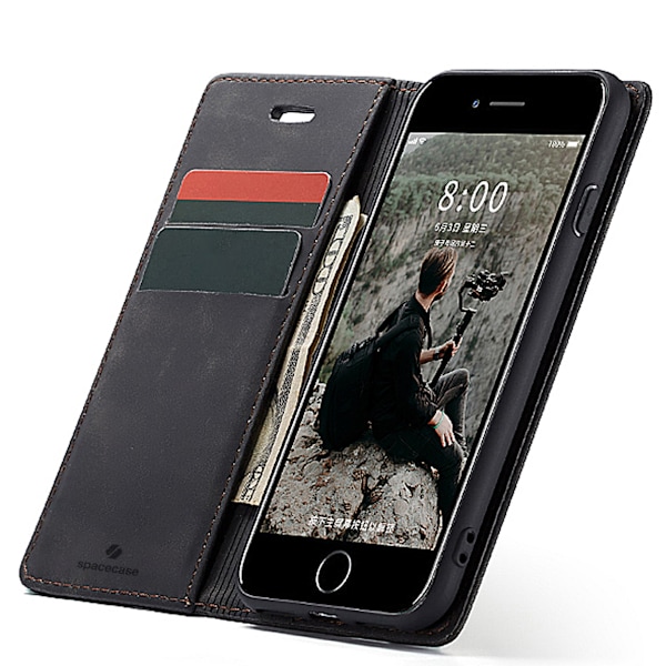 Spacecase Fodral Pålbockskydd För Iphone 6 6S Svart