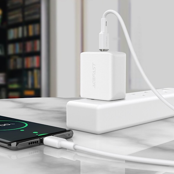 ACEFAST KABEL LANG STÆRK USB C - USB C 1,2M 60W (20V/3A) SORT