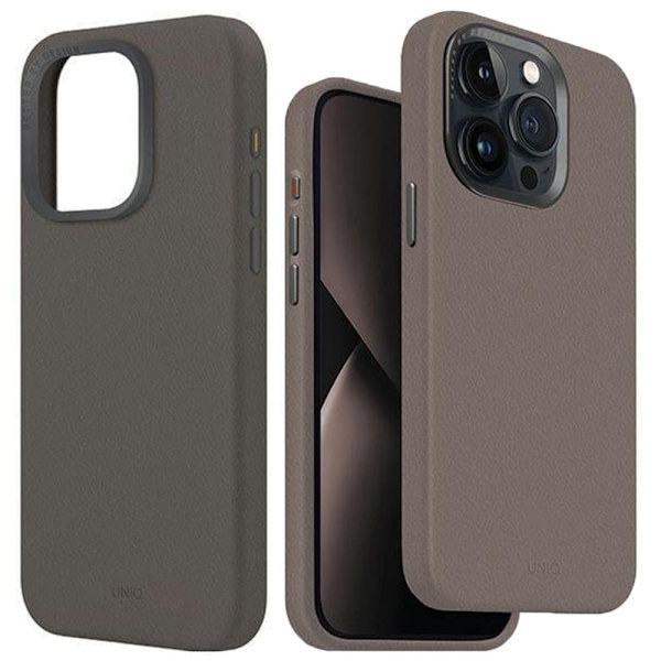 UNIQ Lyden iPhone 15 Pro 6.1 deksel Magclick Lader grå/beige grå