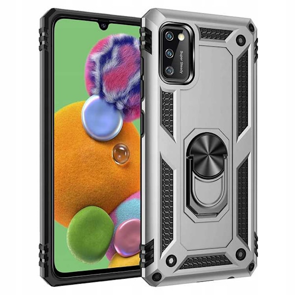 Spacecase Case Ring Nx Cover För Samsung Galaxy A41 Silver