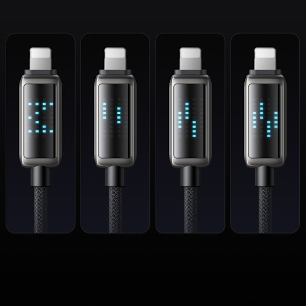 MCDODO LADDARE USB-C BLIXT SNABB LADDNINGSKABEL FÖR IPHONE 1M LED