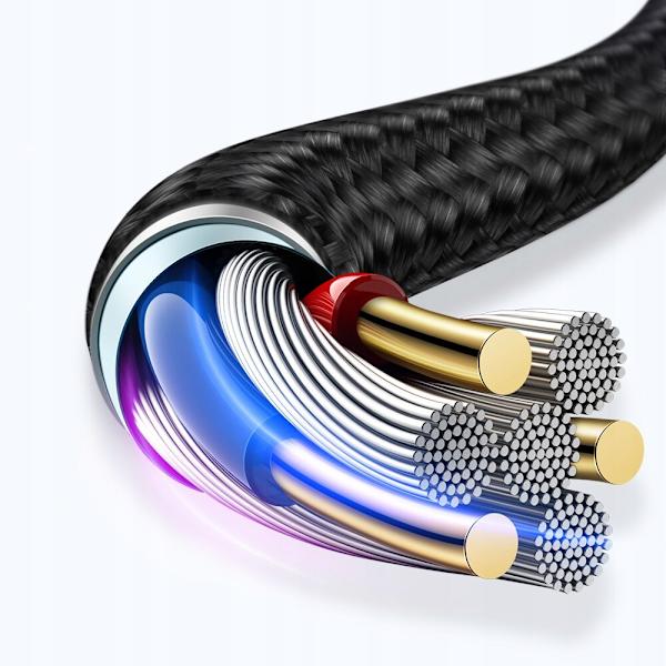 MCDODO 90° VINKEL KABEL USB-C DUBBELSIDIG LIGHTNING IPHONE 13 14 LED 1M