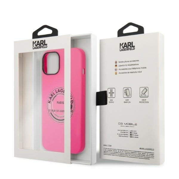 Karl Lagerfeld KLHCP14MSRSGRCF iPhone 14 Plus 6.7 hardt etui rosa/rosa Silikon RSG