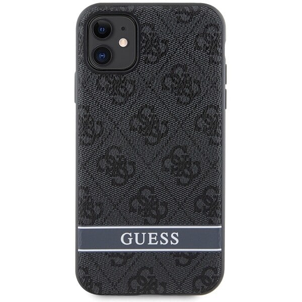 Guess GUHCN61P4SNK veske til iPhone 11 / Xr - grå hard veske 4G Stripe