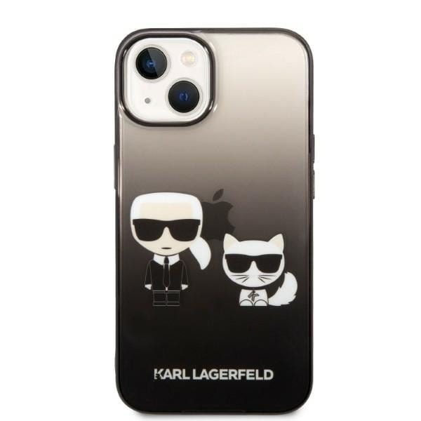 KARL LAGERFELD GRADIENT IKONIK KARL&CHOUPETTE ETUI TIL IPHONE 14 PLUS - SORT