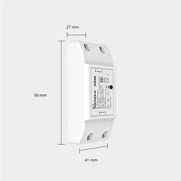 Sonoff RFR2 Smart Wireless Switch Relay Wi-Fi Controller 433MHz RF White (M0802010002)
