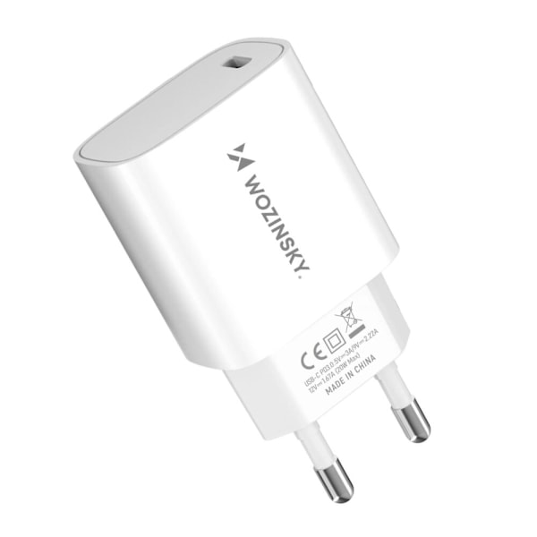 Wozinsky WGWCCW 20W USB-C vegglader - hvit
