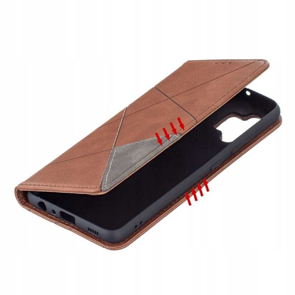 Zaps Origami-Fodral För Samsung Galaxy A32 5G Brunt Skydd